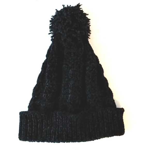 NFL PITTSBURGH STEELERS WOMEN'S BLACK COLD WEATHER HAT POMPOM BEANIE SZ OS NWOT - Picture 2 of 7